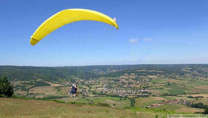 parapente voler en parapente en Bourgogne