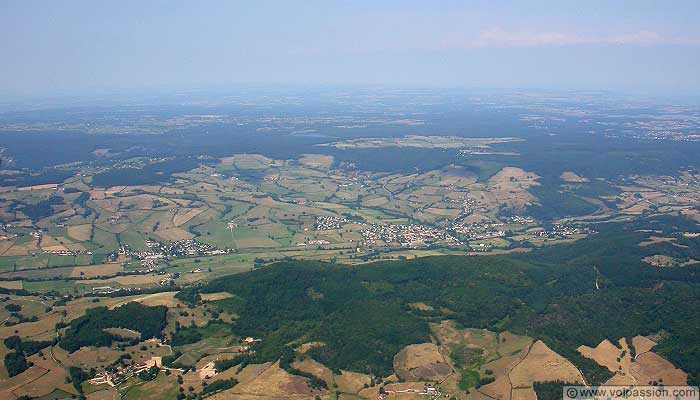 Marmagne vu du ciel