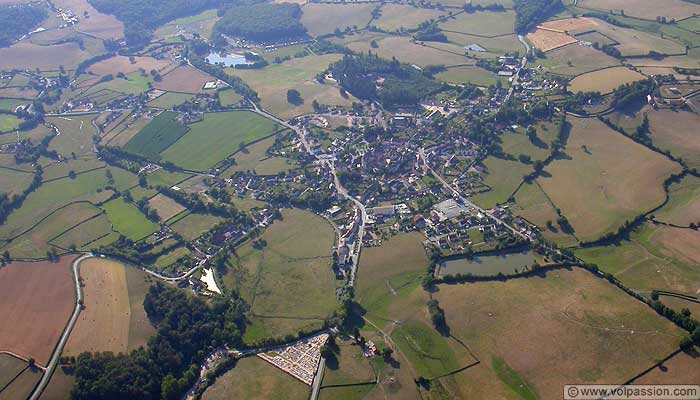 Issy l'Eveque vue du ciel