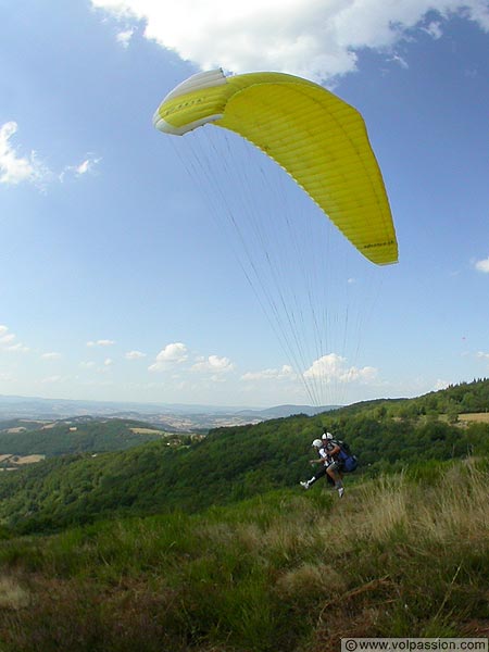 parapente voler en parapente en Bourgogne bapteme parapente