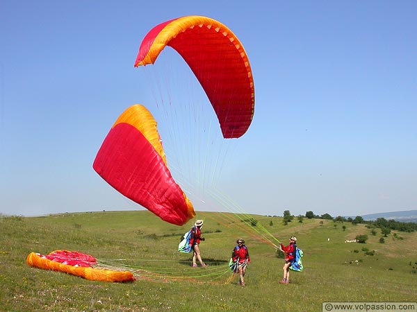 parapente au Mont Péjus