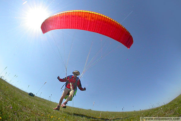 parapente au Mont Pjus