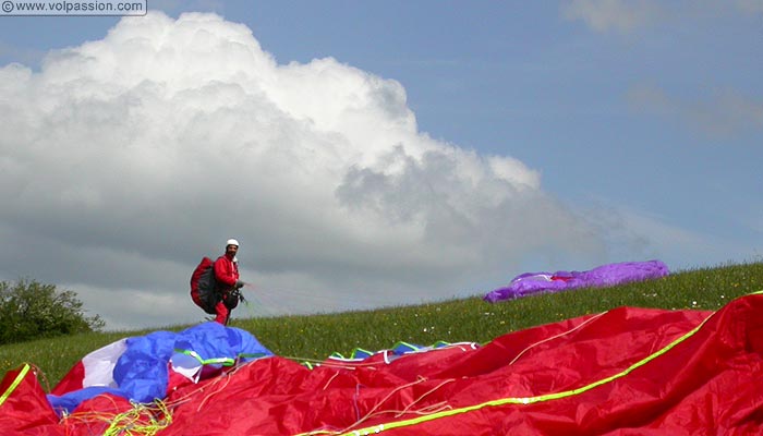 parapente au Mont Myon