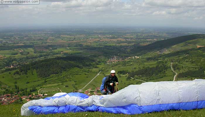 parapente au Mont Myon