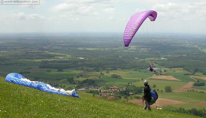 parapente au Mont Myon