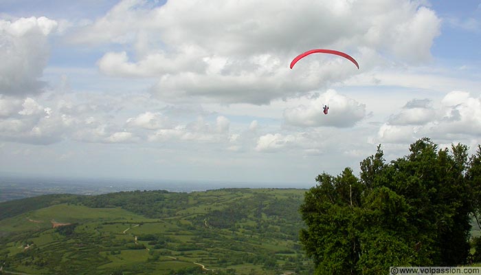 parapente au Mont Myon