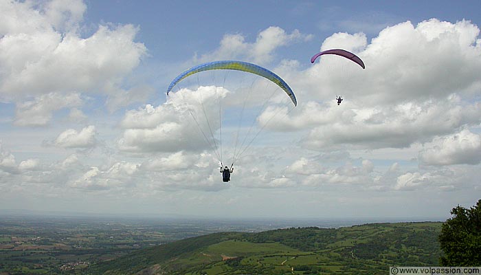 parapente au Mont Myon