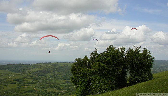 parapente au Mont Myon