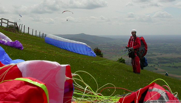 parapente au Mont Myon