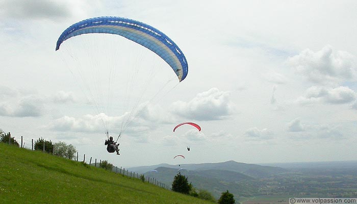 parapente au Mont Myon