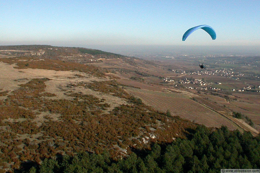 sites de parapente en Bourgogne - dezize les maranges